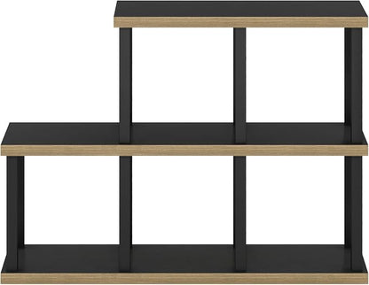 Furinno Turn-N-Tube No Tools Decorative Display Shelf, Americano/Black - Image 6
