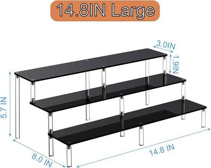 HENABLE Black 14.8 IN Large Acrylic Perfume Organizer Stand, Funko POP - Image 5