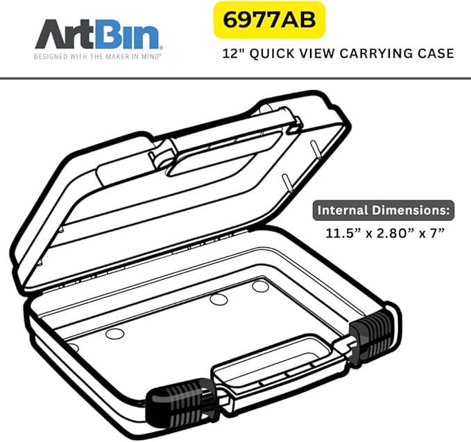 ArtBin 6977AB 12 inch Quick View Deep Base Carrying Case, Portable Art & Craft - Image 5