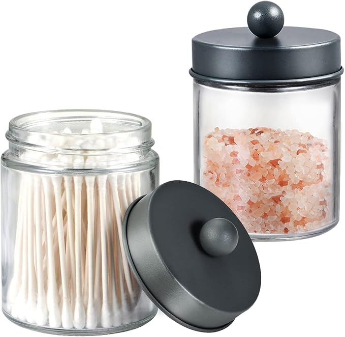 Amolliar Apothecary Jars Bathroom Storage Organizer - Image 2