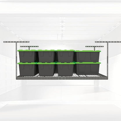 MonsterRax Overhead Garage Storage Racks 3x8’ Ceiling Mounted Shelving - Image 8