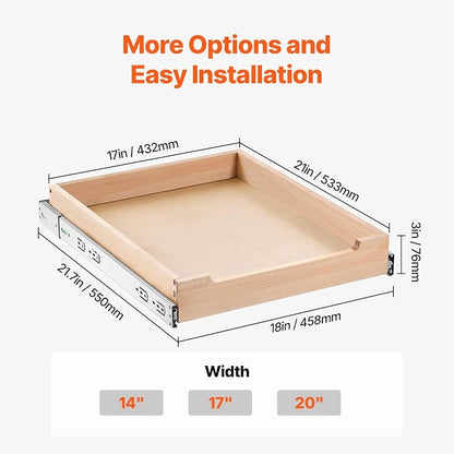 VEVOR Pull Out Cabinet Organizer, Soft Close Slide out Shelf, Heavy-Duty - Image 7