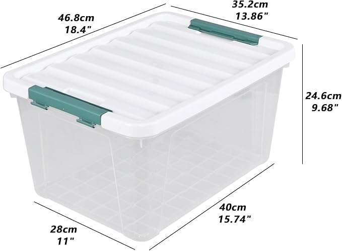 6 Pack 35 Quarts Large Storage Bin - Image 4
