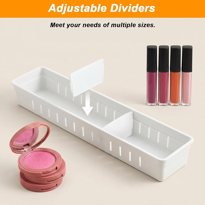 6 PCS Desk Drawer Organizer, Bathroom Drawer Organizer Trays - Image 5