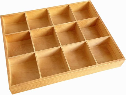 Organizer Box Solid Wood Storage Tray Desktop Display Organizer | Display - Image 3