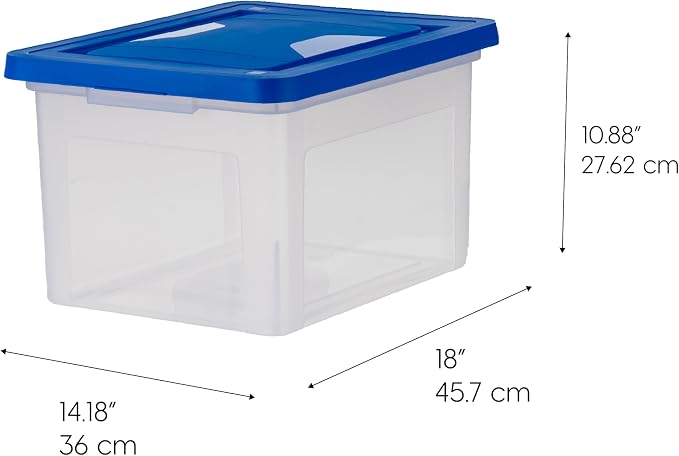 IRIS USA 3-Pack 35 Qt. Letter/Legal File Box - Image 2