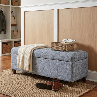 HomePop Ainsley 40" Storage Ottoman Bench - Image 4