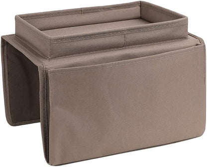 Sofa Armrest Organizer with Cup Holder Tray Chair Arm TV Remote Holder - Image 4
