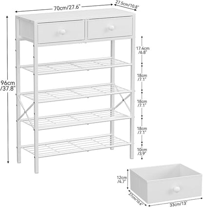 Shoe Rack for Entryway, 5 Tier Shoe Organizer - Image 3