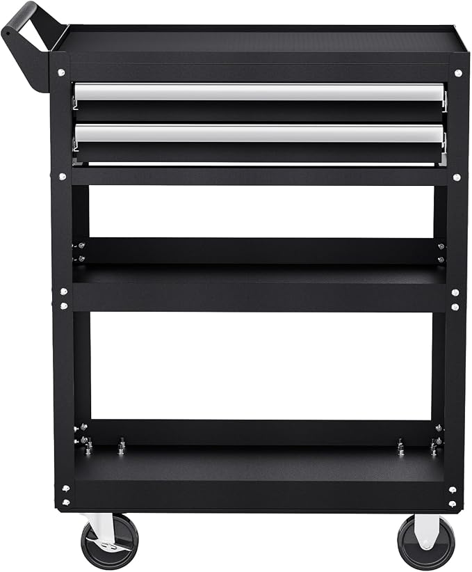VEVOR 5-Tier Tool Cart with Wheels, 400 lbs Load Capacity, Rolling Work Cart - Image 12