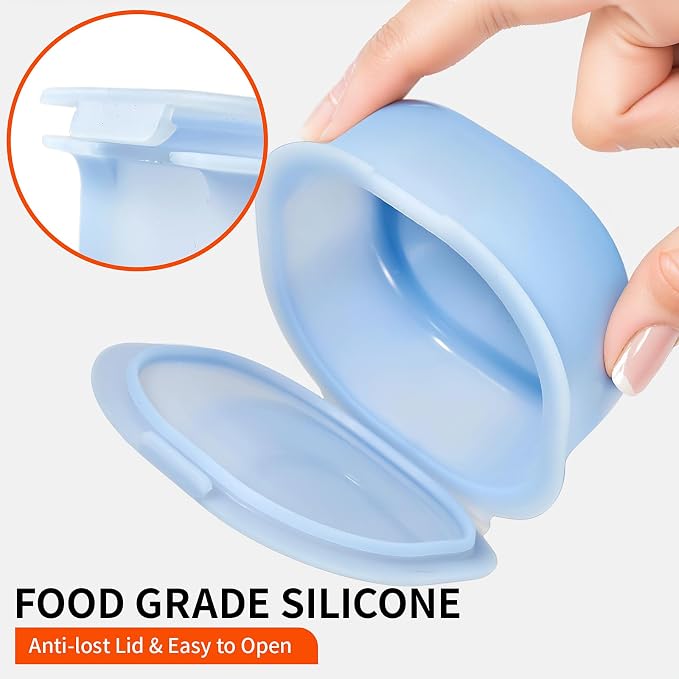 Silicone Cheese Container for Refrigerator, Snack Food Storage Container Box - Image 3