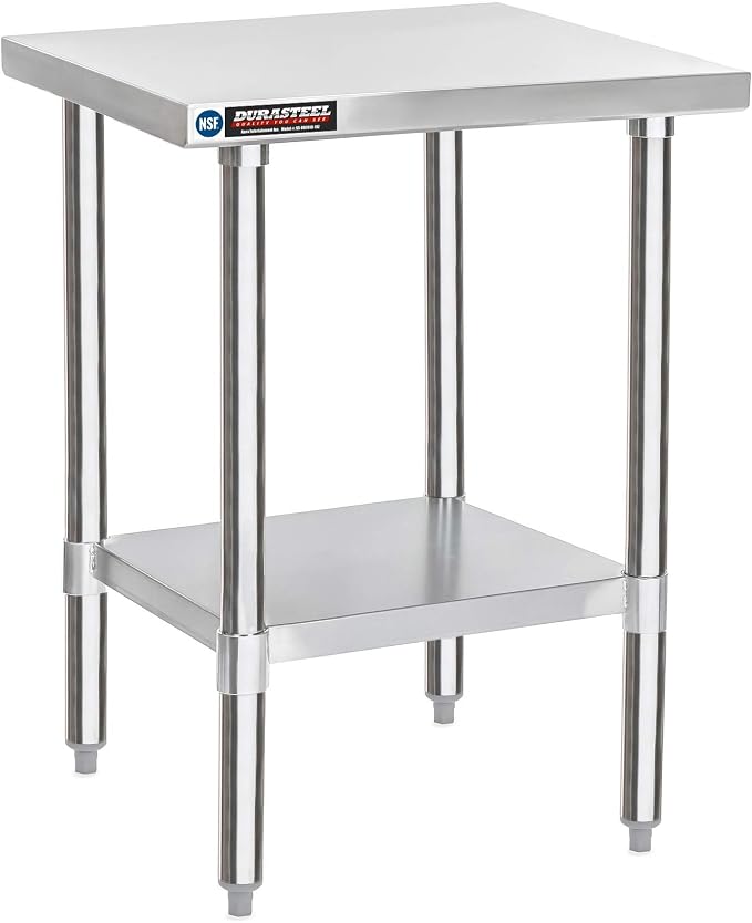 DuraSteel 30x18 Small Stainless Steel Table by DuraSteel