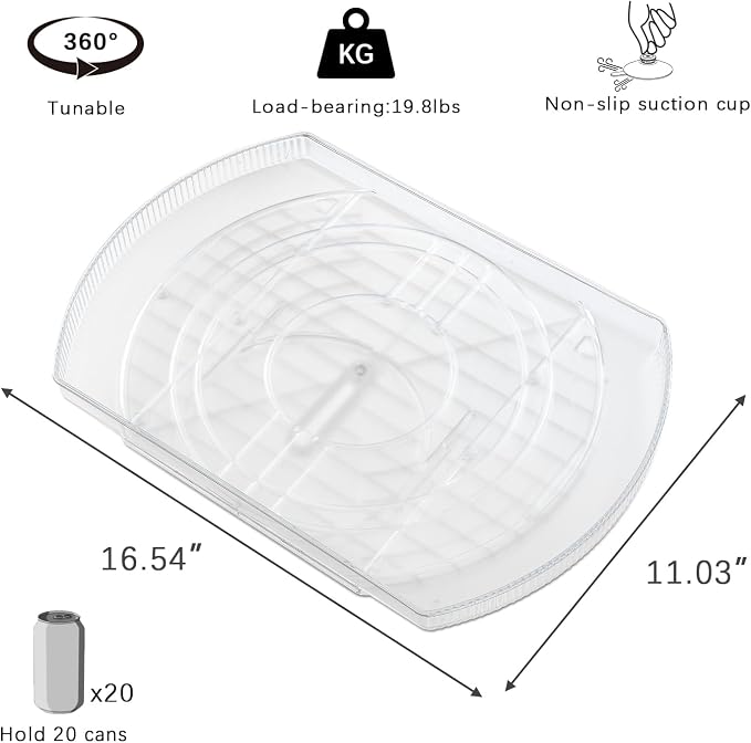 ROWNYEON Lazy Susan Turntable Organizer - Image 3