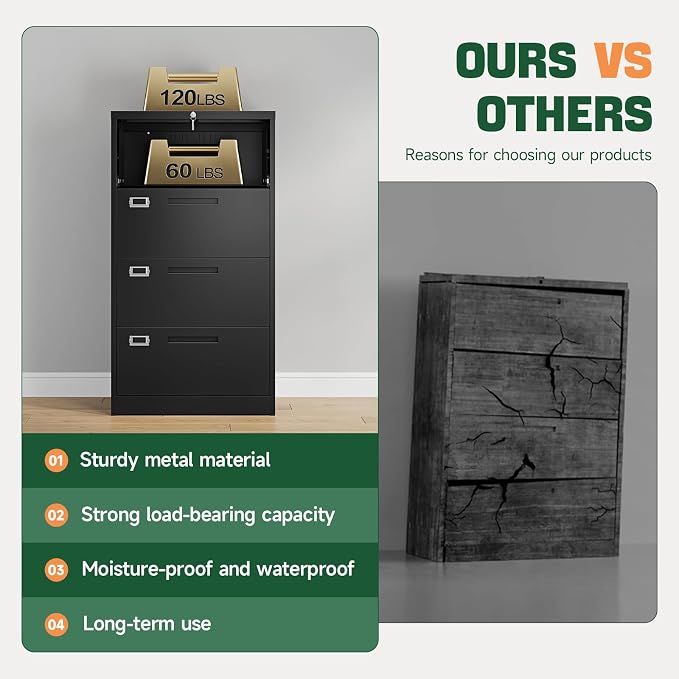 Letaya 4 Drawer File Cabinets - Image 8