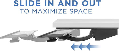 Mount-It! Sit Stand Keyboard Tray, Height Adjustable Under Desk Keyboard and - Image 8