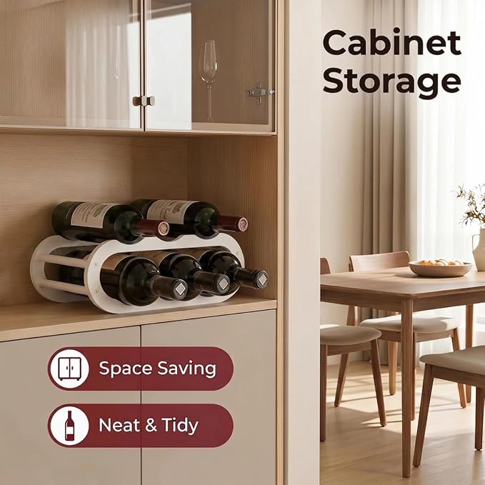 PEKER Wine Rack – Small Countertop Wine Rack & Wine Bottle Holder - Image 5