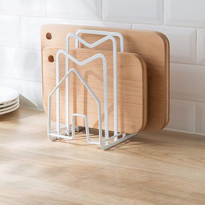 SUNFICON Cutting Board Rack Chopping Board Organizer Pot Pan Lids Holder Thin by SUNFICON