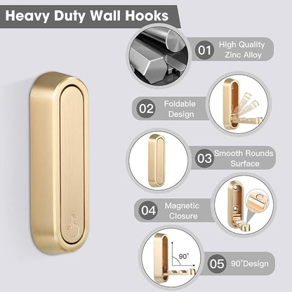 Folding Coat Hooks - Image 2