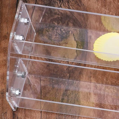 Nail Polish Organizer, 2 Tier Clear Acrylic Nail Polish Holder, Trapezoid Nail - Image 8