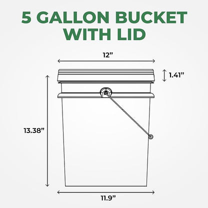 5-Gallon Yellow Bucket Pail Container - Image 7