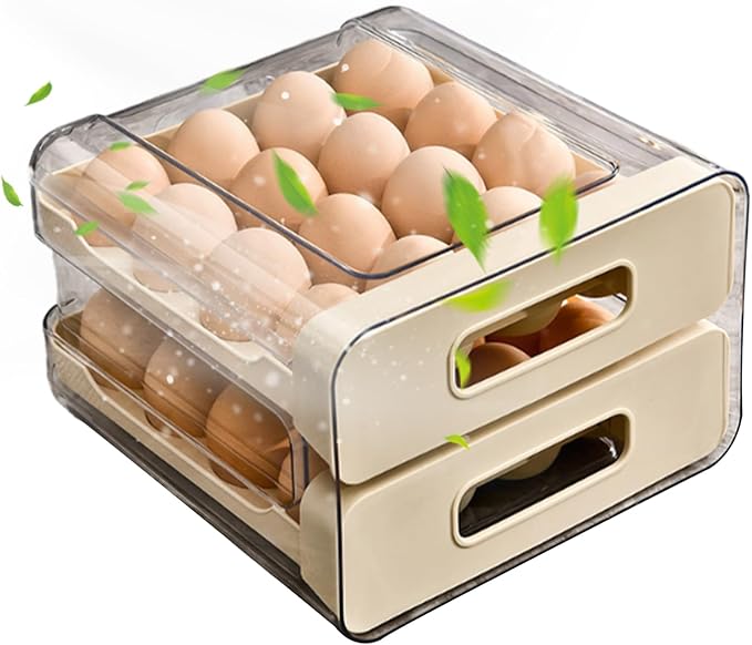 Egg Holder for Counter | Large Drawer Type Storage Box by Unknown