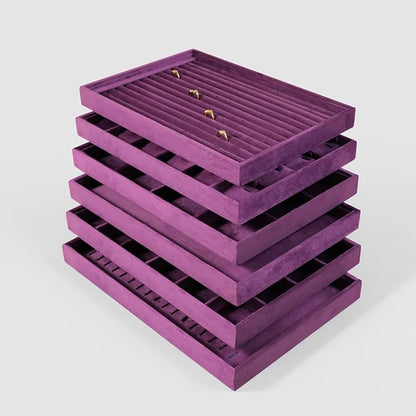 Velvet Jewelry Display Tray For Bracelet Pendant Necklace, Drawer Insert - Image 9