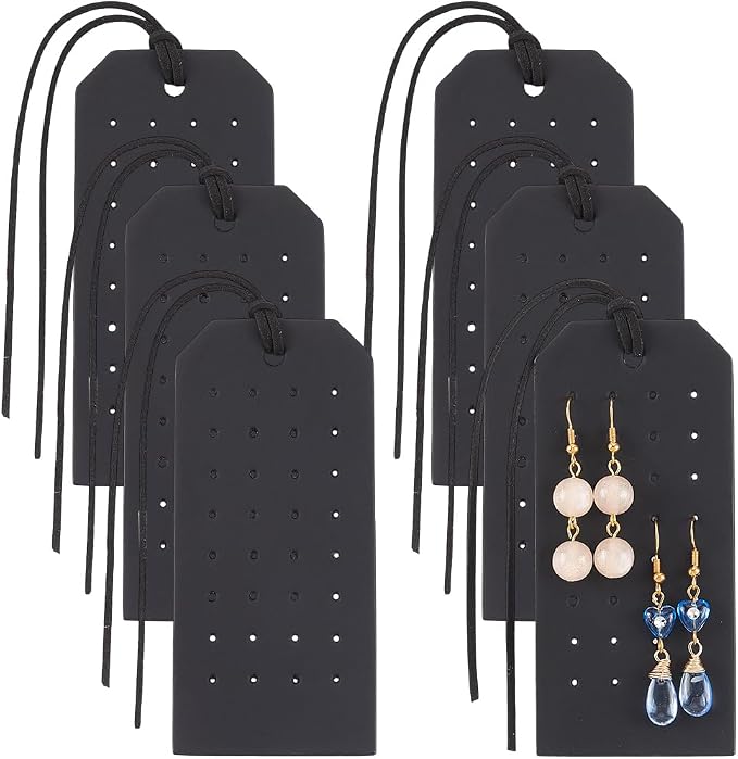 PU Leather Jewelry Earring Holders, 32 Holes, 1.2mm Cord, Stud Organizer by QUALITYCALFOVERA