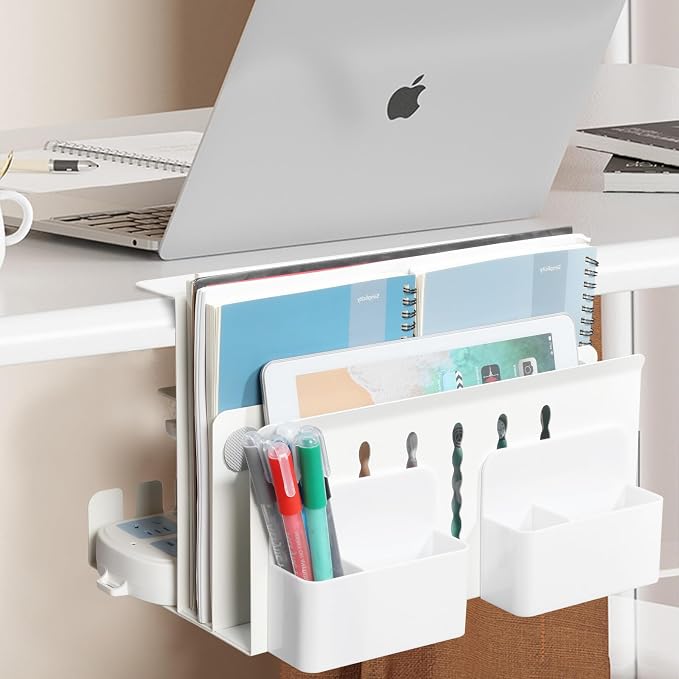 MAXECHO Desk Side Storage, Under Desk Laptop Mount, Table Side Hanging File - Image 7