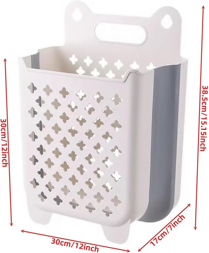 Wall Hanging Laundry Basket, Collapsible Hanging Laundry Hamper | Wall Hanging - Image 2