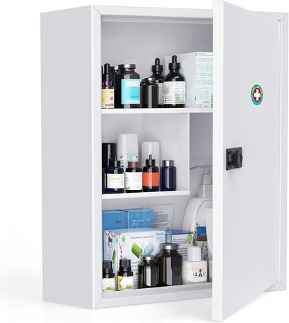 Uniclife Locking Medicine Cabinet, Medication Lock Cabinet by UnicLife