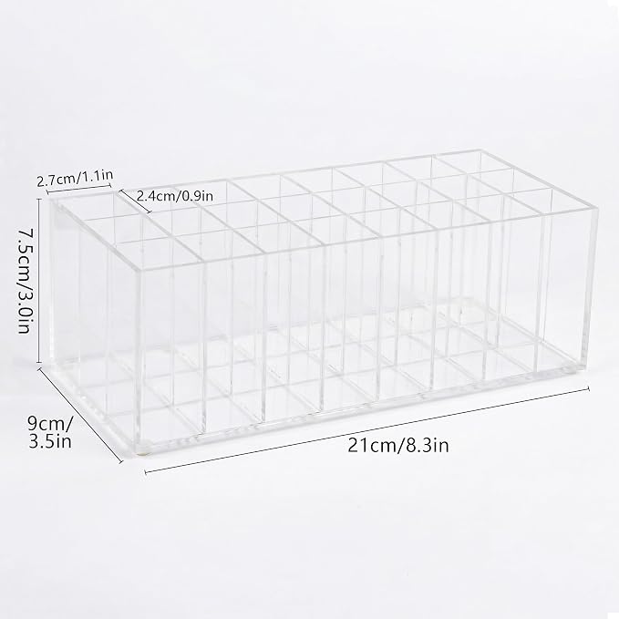 Lipstick Organizer 24 Slots Acrylic Lip Gloss Holder - Image 4