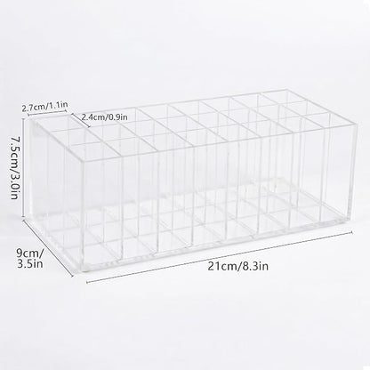 Lipstick Organizer 24 Slots Acrylic Lip Gloss Holder - Image 4