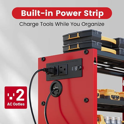 4 Layers Power Tool Organizer Wall Mount - Image 5