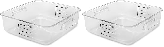 Rubbermaid Commercial Products Plastic Space Saving Square Food Storage by RubbermaidCommercialProducts