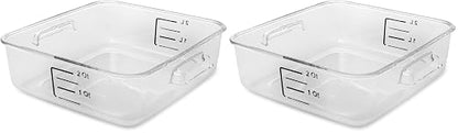 Rubbermaid Commercial Products Plastic Space Saving Square Food Storage by RubbermaidCommercialProducts