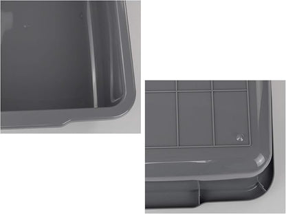 4-Pack Large Plastic Bus Box, Commercial Tote Box, 32 L, and cleaning tasks - Image 3