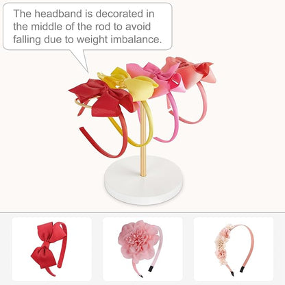 Dahey Headband Holder Metal Headband Organizer Hair Hoop Display Stand - Image 4