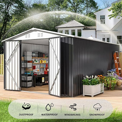 Polar Aurora 10x14 Outdoor Storage Shed, Garden Shed - Image 5