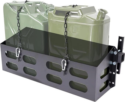 Dual Jerry Gas Cans Holder Rack by Autdour