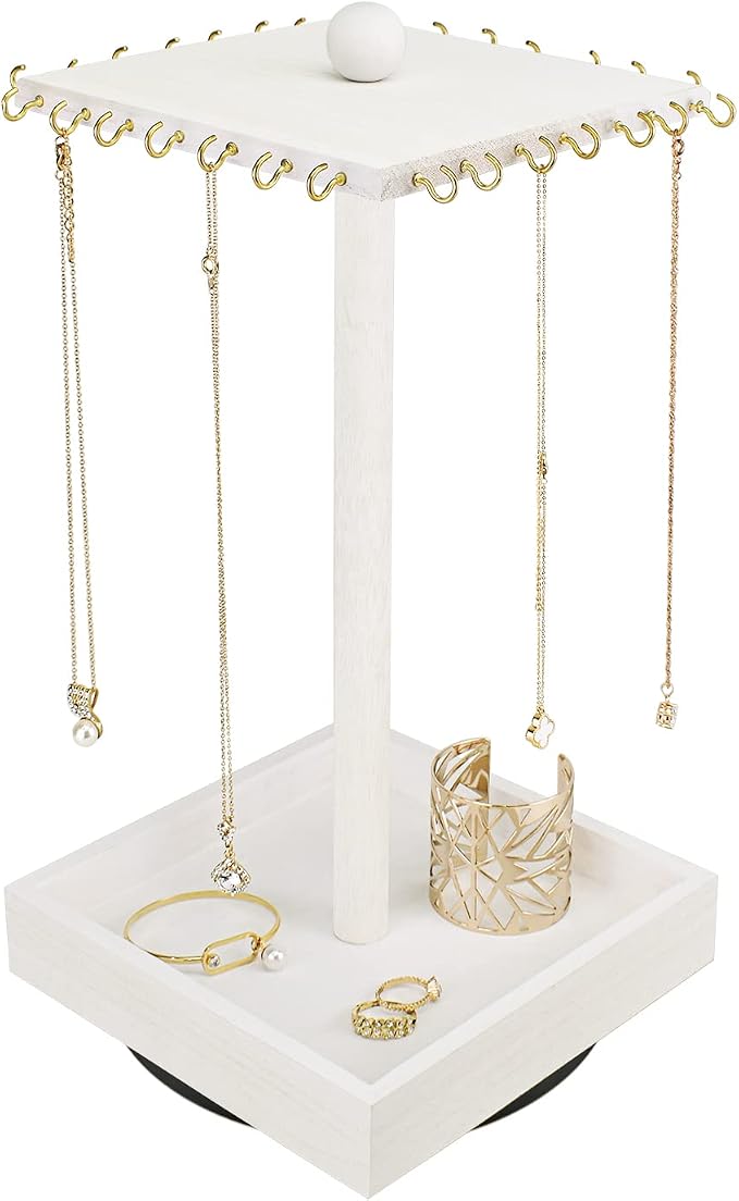 Ikee Design Wood Rotating Jewelry Display by IkeeDesign