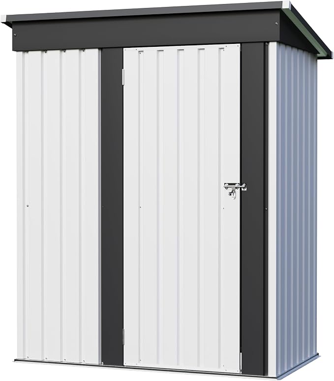 JUMMICO Metal Outdoor Storage Shed 5 x 3 FT Metal Shed by JUMMICO