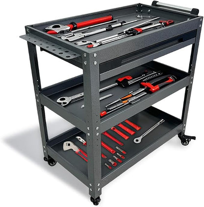 Metal 3 Tier Rolling Tool Cart - Image 5