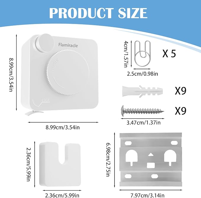 Retractable Clothesline Indoor, Non-Sagging Outdoor Clothes Line Retracting - Image 7