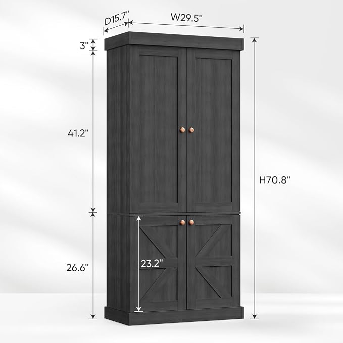 ivaniti 70.8" Tall Bookshelf - Image 2