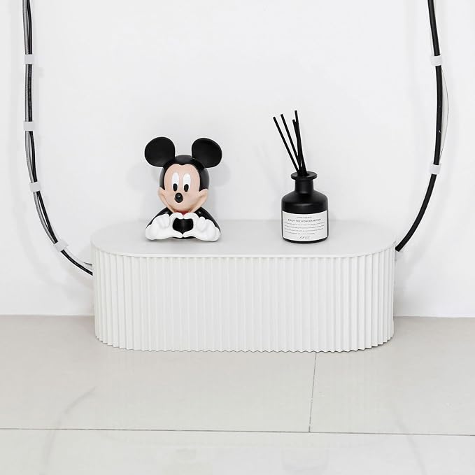White Cable Box Organizer, Plastic Cord Hider Box - Image 8