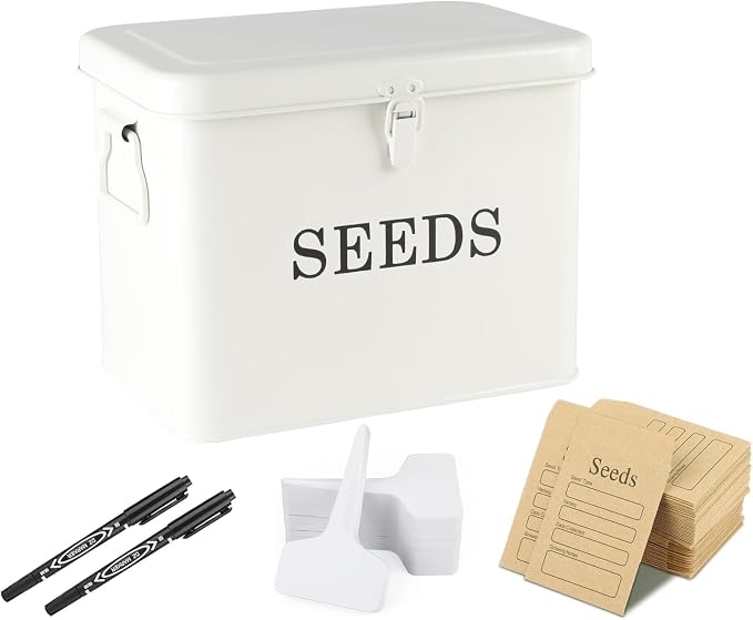 Seed Storage Organizer, T-Shape Compartment Seed Box by Xbopetda