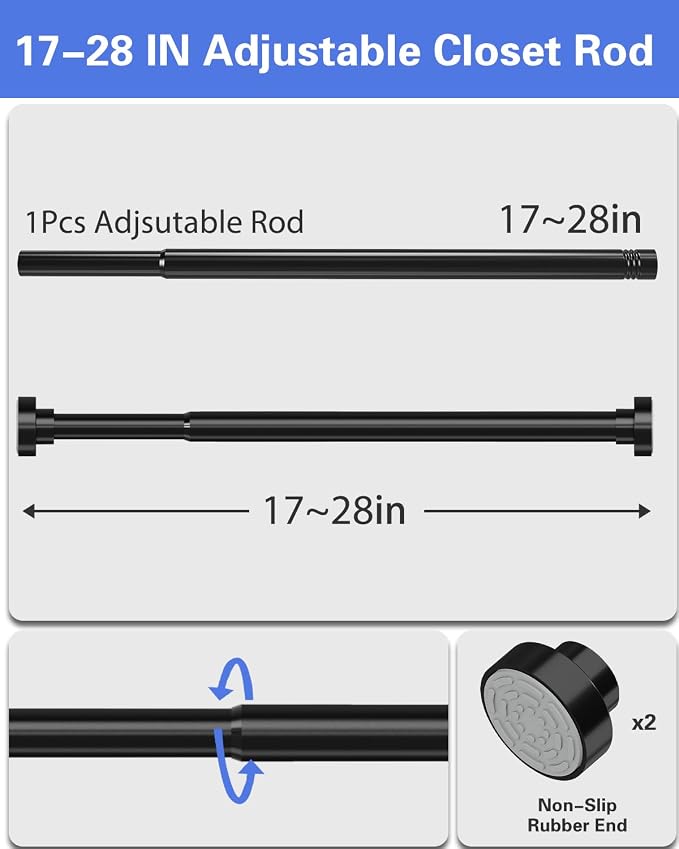 Supforce Closet Rod, No Drill Closet Rod - Image 8
