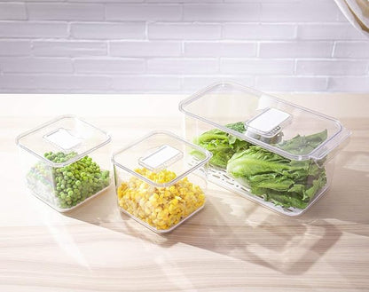 iPEGTOP Fridge Produce Saver Food Storage Bin Containers, Stackable - Image 3