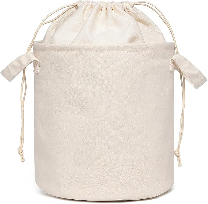 Foldable Storage Bins with Lids Cotton Canvas Rectangular Storage Box Ideal - Image 6