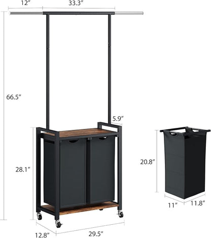 GarveeHome Rolling Laundry Cart - Image 6